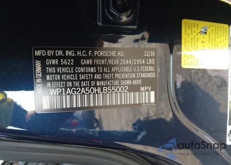 2017 Porsche Macan Gts from USA, damaged, VIN WP1AG2A50HLB55002